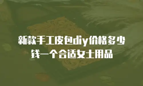 新款手工皮包diy价格多少钱一个合适女士用品