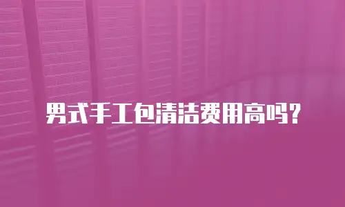 男式手工包清洁费用高吗？