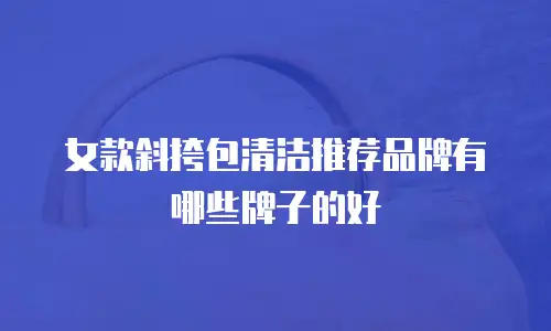 女款斜挎包清洁推荐品牌有哪些牌子的好