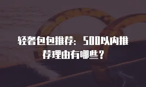 轻奢包包推荐：500以内推荐理由有哪些？
