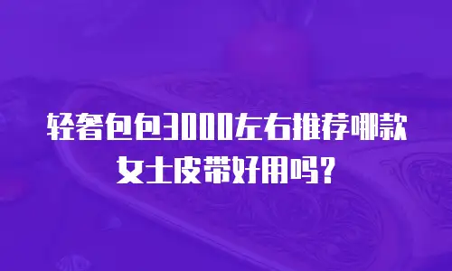 轻奢包包3000左右推荐哪款女士皮带好用吗？