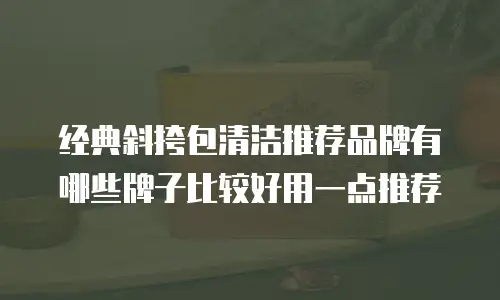 经典斜挎包清洁推荐品牌有哪些牌子比较好用一点推荐