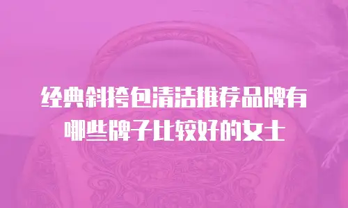经典斜挎包清洁推荐品牌有哪些牌子比较好的女士