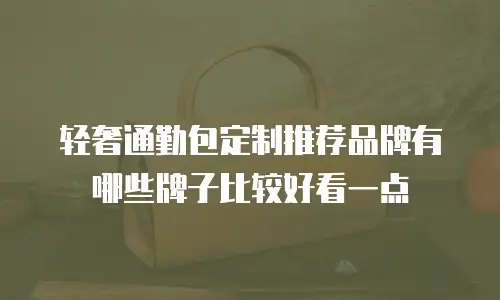 轻奢通勤包定制推荐品牌有哪些牌子比较好看一点