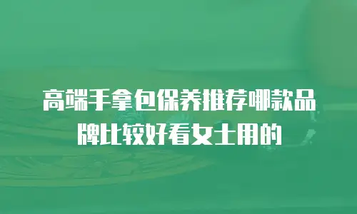 高端手拿包保养推荐哪款品牌比较好看女士用的