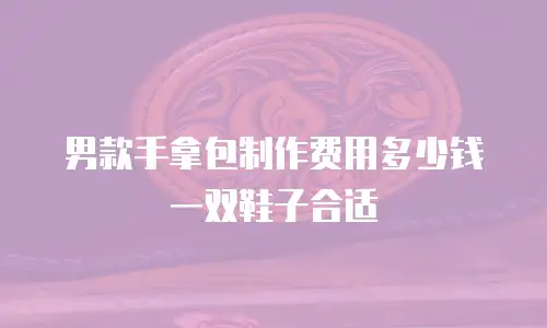 男款手拿包制作费用多少钱一双鞋子合适