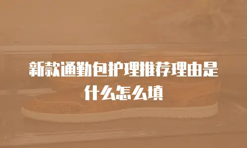 新款通勤包护理推荐理由是什么怎么填