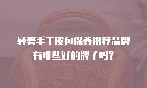 轻奢手工皮包保养推荐品牌有哪些好的牌子吗？