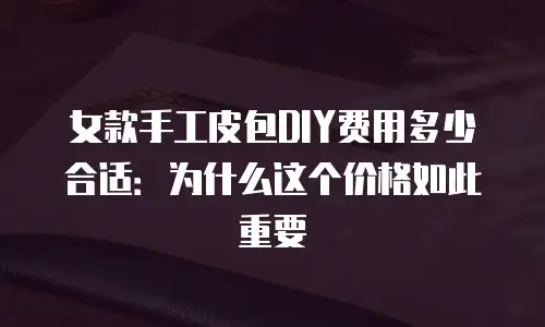 女款手工皮包DIY费用多少合适：为什么这个价格如此重要