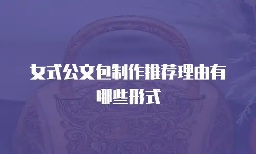 女式公文包制作推荐理由有哪些形式