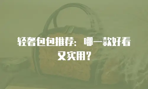 轻奢包包推荐：哪一款好看又实用？