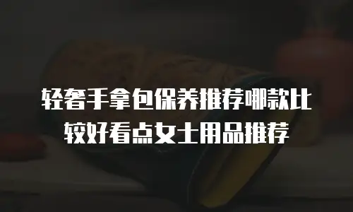 轻奢手拿包保养推荐哪款比较好看点女士用品推荐