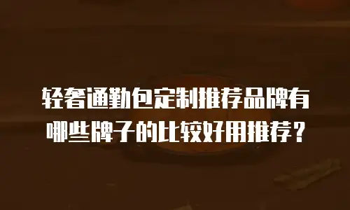 轻奢通勤包定制推荐品牌有哪些牌子的比较好用推荐？