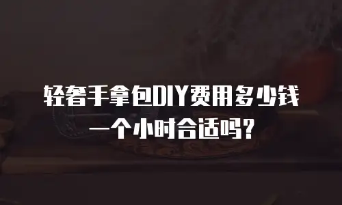 轻奢手拿包DIY费用多少钱一个小时合适吗？