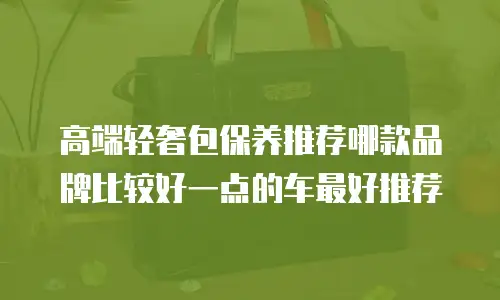 高端轻奢包保养推荐哪款品牌比较好一点的车最好推荐