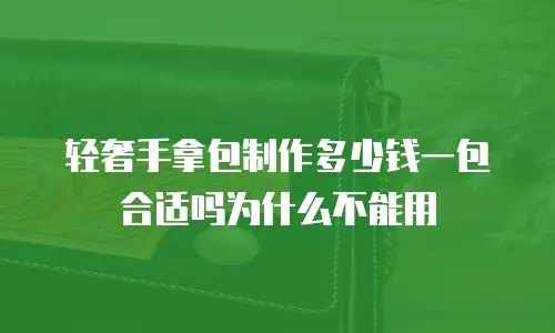 轻奢手拿包制作多少钱一包合适吗为什么不能用