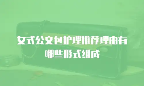 女式公文包护理推荐理由有哪些形式组成