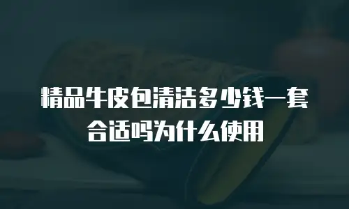 精品牛皮包清洁多少钱一套合适吗为什么使用