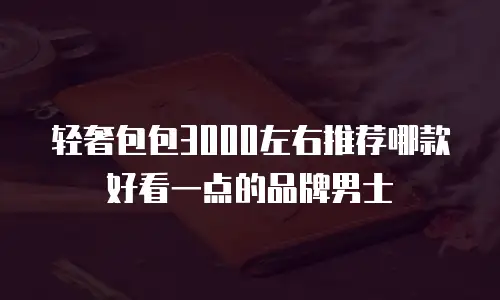 轻奢包包3000左右推荐哪款好看一点的品牌男士