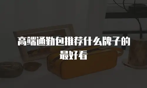 高端通勤包推荐什么牌子的最好看