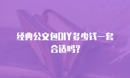 经典公文包DIY多少钱一套合适吗？