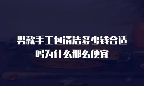 男款手工包清洁多少钱合适吗为什么那么便宜