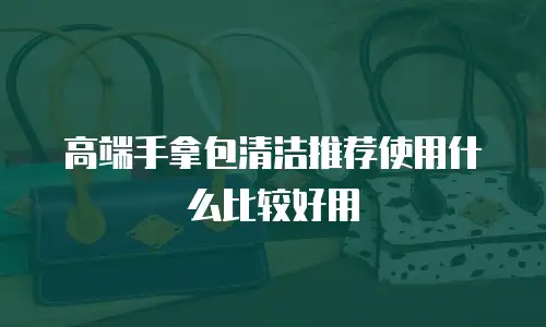 高端手拿包清洁推荐使用什么比较好用