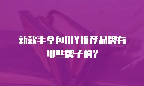 新款手拿包DIY推荐品牌有哪些牌子的？