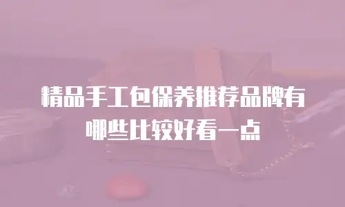 精品手工包保养推荐品牌有哪些比较好看一点