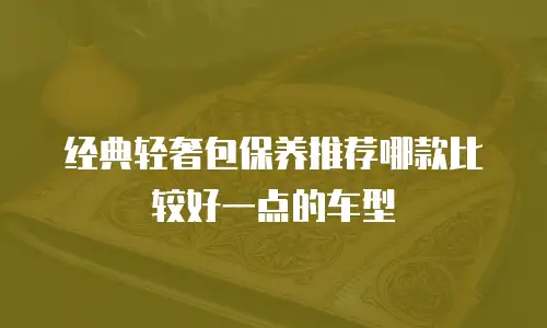 经典轻奢包保养推荐哪款比较好一点的车型