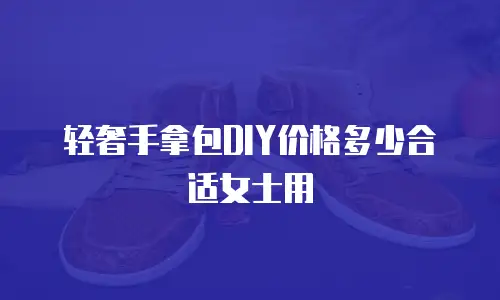 轻奢手拿包DIY价格多少合适女士用