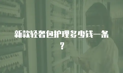 新款轻奢包护理多少钱一条？