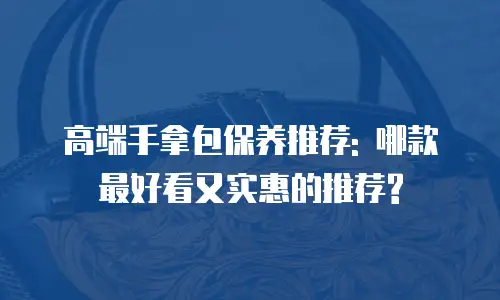高端手拿包保养推荐: 哪款最好看又实惠的推荐?