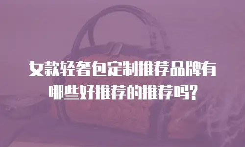 女款轻奢包定制推荐品牌有哪些好推荐的推荐吗?