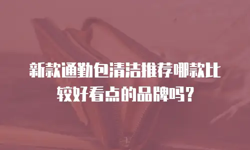 新款通勤包清洁推荐哪款比较好看点的品牌吗？