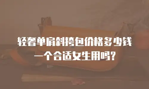 轻奢单肩斜挎包价格多少钱一个合适女生用吗？