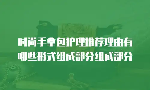 时尚手拿包护理推荐理由有哪些形式组成部分组成部分