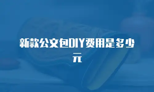 新款公文包DIY费用是多少元