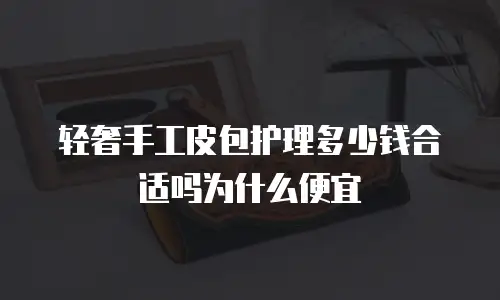 轻奢手工皮包护理多少钱合适吗为什么便宜