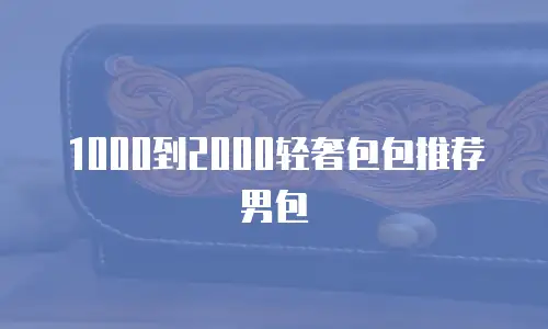 1000到2000轻奢包包推荐男包