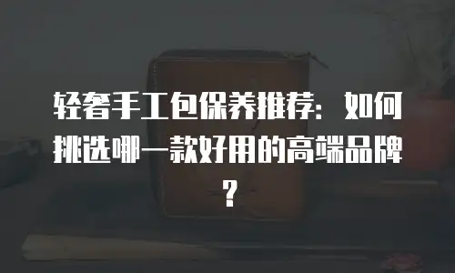 轻奢手工包保养推荐：如何挑选哪一款好用的高端品牌？
