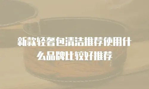 新款轻奢包清洁推荐使用什么品牌比较好推荐