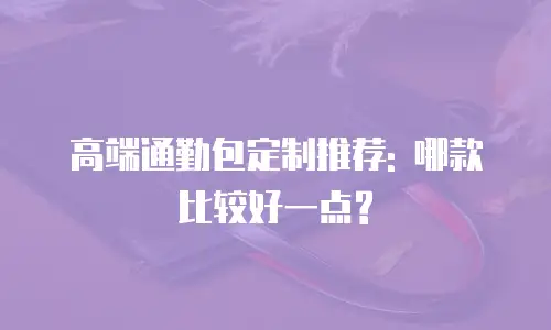 高端通勤包定制推荐: 哪款比较好一点?