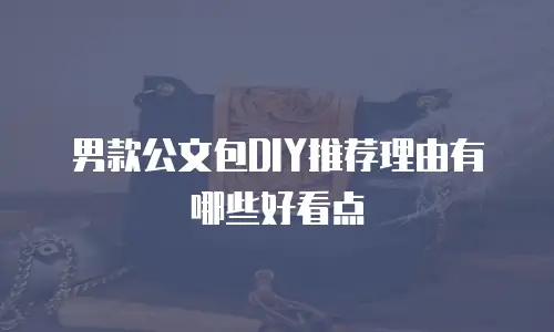 男款公文包DIY推荐理由有哪些好看点