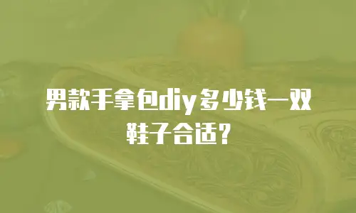 男款手拿包diy多少钱一双鞋子合适？