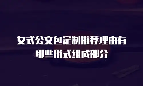 女式公文包定制推荐理由有哪些形式组成部分