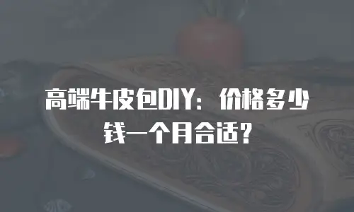 高端牛皮包DIY：价格多少钱一个月合适？