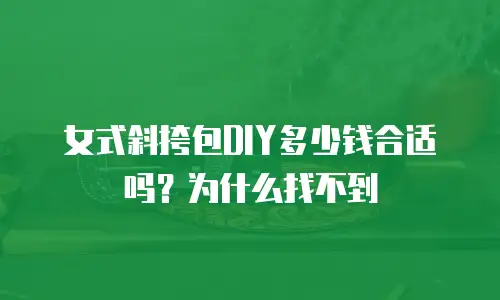 女式斜挎包DIY多少钱合适吗？为什么找不到
