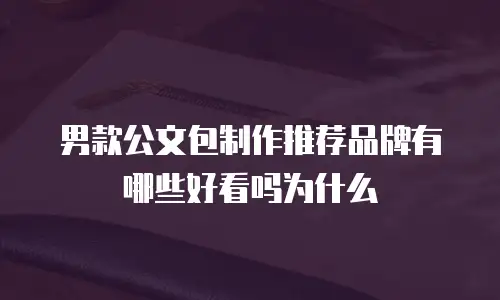 男款公文包制作推荐品牌有哪些好看吗为什么