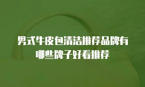 男式牛皮包清洁推荐品牌有哪些牌子好看推荐